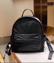 💜TORY BURCH 湯麗柏琦 背囊  尼龍 背包 雙肩包 女款 黑色Backpack Women's Black