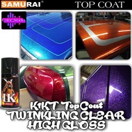 SAMURAI SPRAY PAINT K1KT Twinkling Clear Top Coat Clear High Gloss with Twinkling Effect - (COD)