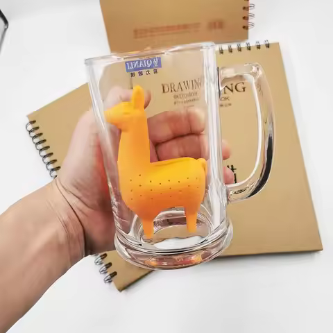 Purrtea Alpaca Tea Maker, Alpaca Tea Leak, Llama Tea Filter, Silicone Tea Maker, Tea Leak Simple Des
