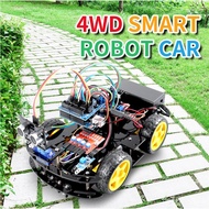TSCINBUNY Creative STEM School DIY Class Smart Robot Car Toy Kit V2.0 For Arduino Robot UNO R3 C/C++ Programming STEM Toy Kit Student Electronic Project