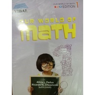 Our World of Math Gradr 1,2,4,5,6 per book