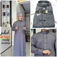 Gamis Pria Jubah Pria Jubbah Muslim al faan motif sultan Jubah daffah thobe model haramain al noor