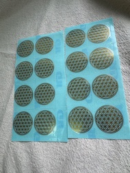 生命之花 金屬貼紙3.5cm 10絲厚 神聖幾何圖