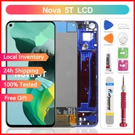 Original LCD with Frame for Huawei Nova 5T YAL-L21 L61A L71A /Honor 20 LCD Screen+Touch Display Digi