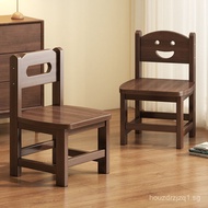 Small Wooden Stool Solid Wood Small Chair Home Use with Backrest Small Stool Wooden Stool Living Roo