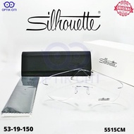 Frame Kacamata Pria Wanita Original Rimless Bor Silhouette 5515 CM Titanium Original