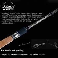 Jabbers Wanderlust Travel Spinning/Jigging Rod WLS625M+