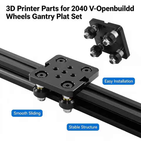 2020 V-Openbuildd Wheels V Gantry Plat Set Special Slide Plate Pulley For 2020 \2040 V-slot Aluminum