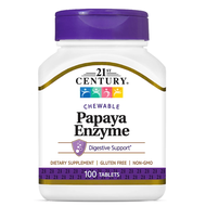 21st Century Papaya Enzyme Chewable 100 Tablets