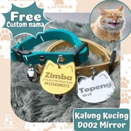D002 - Kalung Kucing Custom Nama Lucu Free Tulis Alamat Pemilik