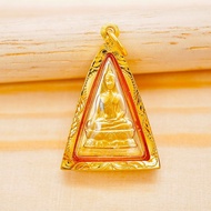 [ 📌พร้อมส่ง ] จี้พระสมเด็จจิตรลดา โครงการหลวงร.9 • องค์พระทองคำแท้ • กรอบทองคำแท้90% • กันน้ำ • พระแ