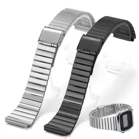 Metal Strap for Casio F-91W/A158/A159/A168/A169/B650/AQ230 /AE500W 18 20mm Universal Stainless Steel