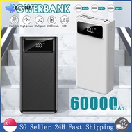 [SG] 60000mAh Powerbank portable Power Bank Dual Port | fast Large capacity charge with LED display 
