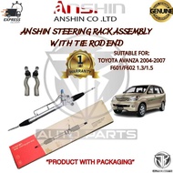 #ANSHIN# JAPAN STEERING RACK ASSEMBLY WITH TIE ROD END TOYOTA AVANZA 2004-2007 F601 1.3,F602 1.5 (AS
