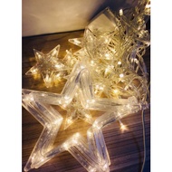 (Direct Power Plug) Big 6-Star Led Strip Set ^ Small Star Flashing Effect With Extension Plug