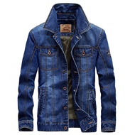 Men Jacket Denim Jeans Jackets and Coats for Autumn Casual Slim Brand Clothing Cowboy Jeans Jacket Mens Streetwear 4XL