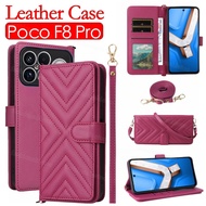 For PocoF8Pro Flip Leather Phone Case For Xiaomi Poco F8 Pro ULtra F8Pro F8Ultra F 8 PocoF8Pro PocoF