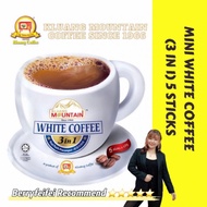 99happy shop Kluang Mountain Cap Televisyen Mini White Coffee 3 in 1 (5 Stick ）Instant Coffee Halal☕️