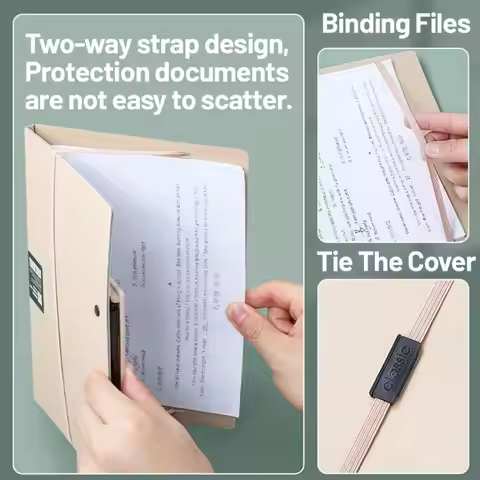 New Foldable Folders A4 To A5 Folder A4 Folding Board Student Test Paper Storage Folder Organize Fol