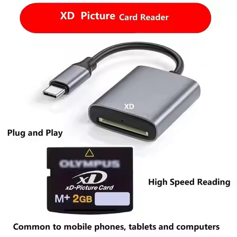 XD Picture Card Reader USB C to XD Card Reader for iPhone XD Card Adapter Compatible with iPhone 15/