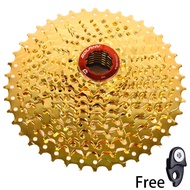 BOLANY MTB Bike 10 Speed 11-42T Cassette Flywheel Gold fit Sram Shimano HG500