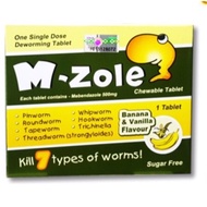 M-zole Chewable Tablet (exp:2/2023)