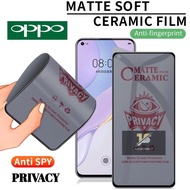 A/SPY Full Cover Matte AntiSpy Privacy Ceramic Scren Protector OPPO F1S F9 F11 F11PRO A1K A7 C2 NEO9
