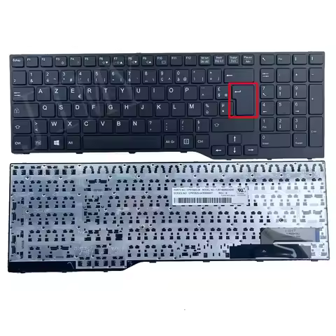 French Azerty Laptop Keyboard for Fujistu E754 Lifebook E753 E756 E554 E556 CP670826-03 Series FR La