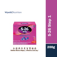 Wyeth S26 bayi  Langkah 1 untuk 0-12 Bulan 200g/600g/1.2kg exp2027