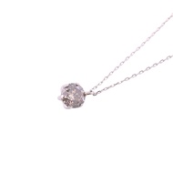 Natural Diamond 0.4ct Necklace, Brand Chain, Silver Jewelry