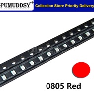 100pcs Red 0805 SMD LED  light  new original