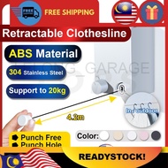 Ampaian Baju/ Retractable Clothes Line Bedsheet Blanket Ampaian Penyidai Baju Dinding Sidai Baju Jem