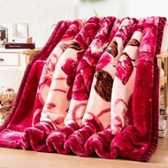Velvet Snow Fur Blanket 1.7kg 2 Layers of Soft Fur, Thick Warm Winter Blanket High Quality Super War