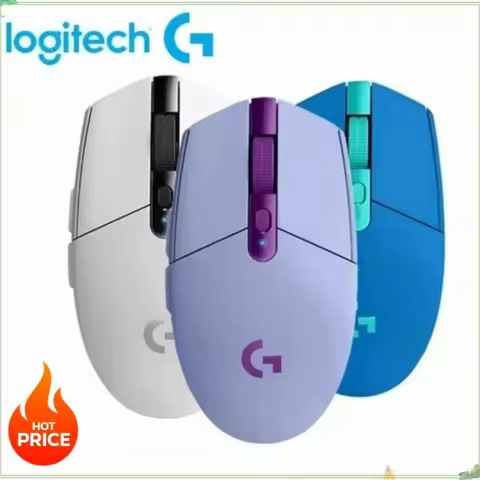 Original Logitech G102/G203 Lightsync Gaming Mouse - High Precision 8000 DPI, 6 Programmable Buttons
