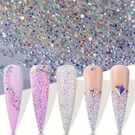 Micro Nail Crystals Rhinestones Beads Iridescent Shine Charms Accessories For Nail Art