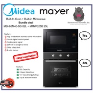 Midea MBI-65M40-SG 82L Built-In Oven + Mayer MMWG25B 25L Built-in Microwave Bundle deal (INCLUDE INSTALLATION)