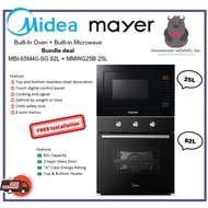 Midea Bundle deal MBI-65M40-SG 82L Built-In Oven + Mayer MMWG25B 25L Built-in Microwave (INCLUDE INS