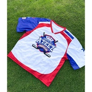 2024 New Summer Ice Hockey Jersey ATEEZ Summer Fashion Short-sleeved T-shirt Unisex V-neck Top