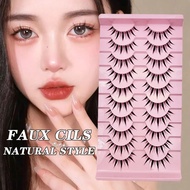 Manga Lashes 5/10 Pairs Natural Lashes False Eyelashes Little Devil Lashes Anime Lashes Full Strip L