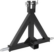 3 Point Trailer Hitch with 2" Receiver compatible with Category 1, 3 Pt Tractor Heavy Duty Quick Hit