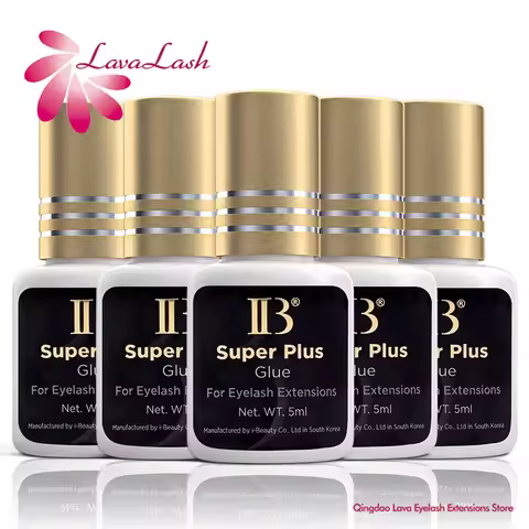 2/5/10 Bottles Original IB Ibeauty Super Plus Glue for Eyelash Extensions 5ml Korea IB Gold Cap Fals