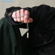 SEPTEMBER Pill Necklace Men Cool Perfume Holder Ashes Vial Keepsake Women Cremation Urn Pendant