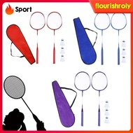 [Flourish] Badminton Racket Set, Badminton Equipment, Moderate Hardness, with Shuttlecocks, Badminton Racket for Indoor And
