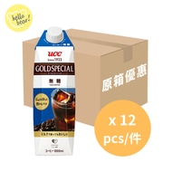 UCC - Gold Special 無糖咖啡 1000ml x 12(原箱)(平行進口)