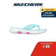 Skechers Online Exclusive Women Foamies GOwalk 5 Bali Walking Sandals - 111100-AQUA - Slipper, Casual SK7214