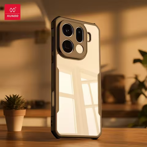 Xundd For Oppo Find X9 Find X9 Pro Case,Airbags Shockproof Bumper Shell,Stripes Transparent Back Cov