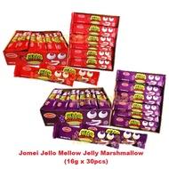 [HALAL] Jomei Jello Mellow Jelly Marshmallow (16g x 30pcs) - Strawberry / Grape
