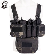 CS Match Wargame TCM Chest Rig Airsoft Tactical Vest Military Gear Pack Magazine Pouch Holster Molle