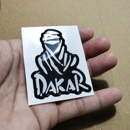 Dakar embossed sticker