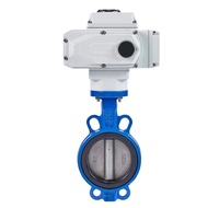 Electric Butterfly Valve D971X-16Q Wafer Type Water Valve Ptfe Stainless Steel Ductile Iron Regulati
